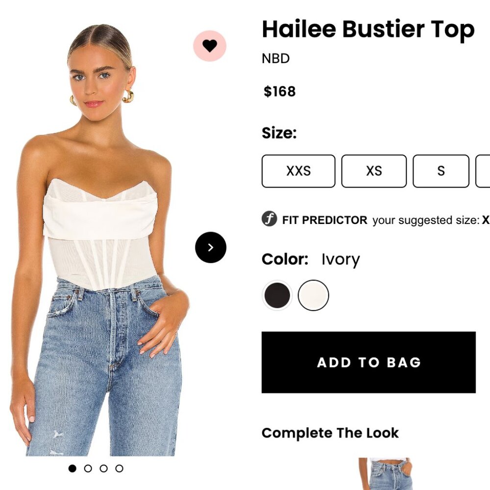 Revolve Hailee Bustier top
